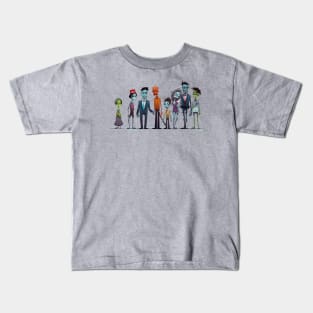 Spooky Halloween Zombie Family Kids T-Shirt